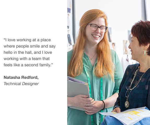 I love working at a place where people smile and say hello in the hall, and I love working with a team that feels like a second family. by Natasha Radford